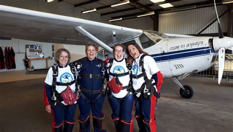 Charity Tandem Skydive in aid of the MND Scotland.